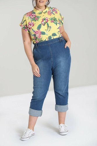 Retro jeans vintage style blue - retro,