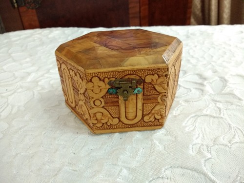 Vintage wood trinket - trinket, jewellery