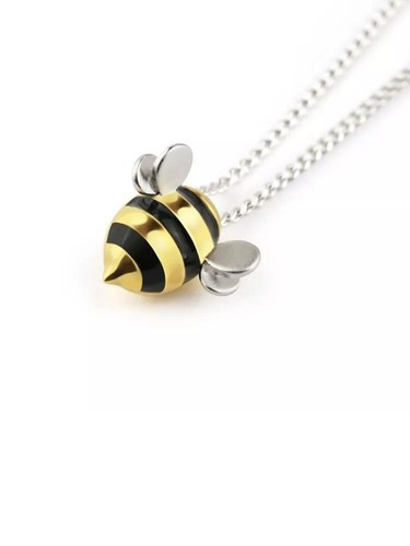 925 bumble bee pendant - bumble,