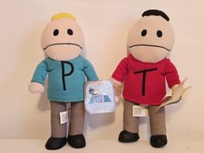 SOUTH PARK - Comedy Central - 1998  Terrence & Phillip - Soft Toys **WITH TAGS**