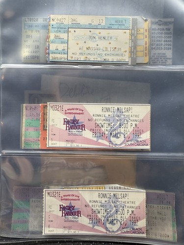 Vintage concert ticket stubs - concert,