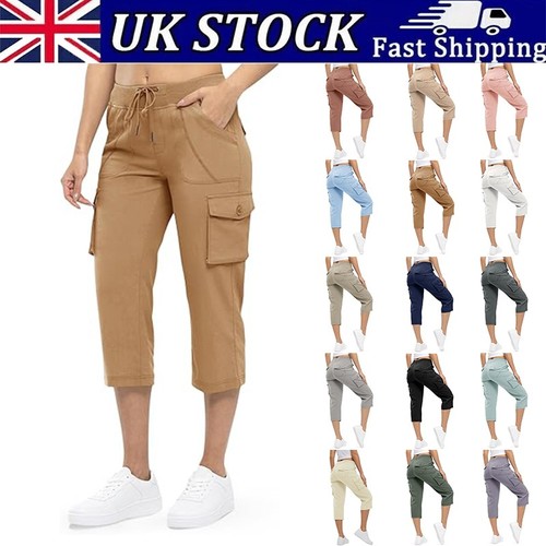 Ladies cropped trousers womens - ladies,