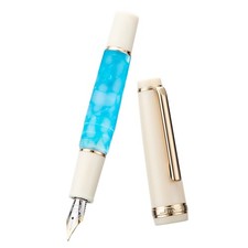 Fountain Pen F Nib 0.5mm Beautiful Acrylic Short Pocket Pen Souvenir Gifts