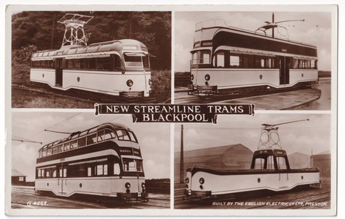 Blackpool new streamline trams - new,