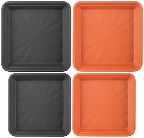 Square plastic plant - plastic, pot