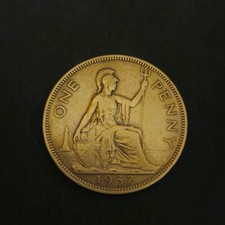 Rare  1937  George V ONE PENNY