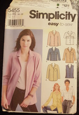 SIMPLICITY SEWING PATTERN 5455