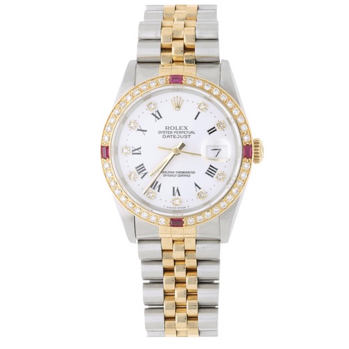 Rolex datejust 16233 two tone - datejust,