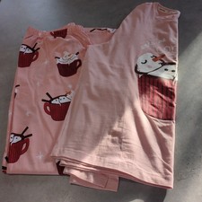 TU Medium 12/14 Christmas Pyjamas Hot Chocolate Snowman