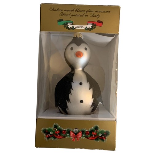 Vintage blown glass penguin - blown,