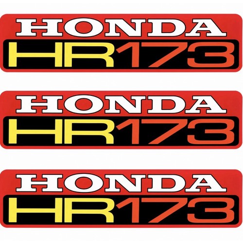 Honda hr173 lawnmower stickers - hr173,