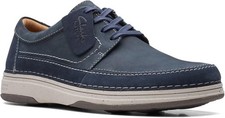 Clarks BNIB Mens Shoes NATURE 5 LO Navy Combi UK 8 / EU 42 Wide Fit