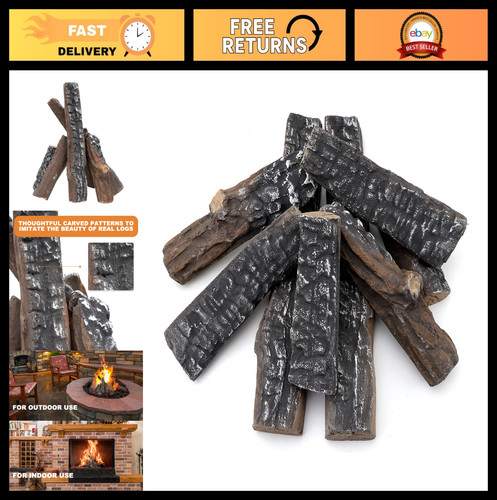 Ceramic wood logs for - wood,