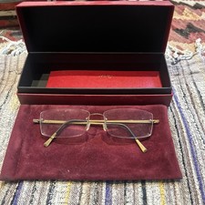 Cartier Glasses, Gold Frame