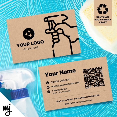 Kraft business cards eco - kraft,
