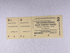 The Sensational Alex Harvey Band Complete Ticket Original Free Trade Hall 1976