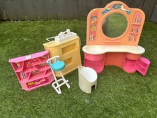 Barbie Hollywood hair Parlour Shop Dresser Mattel 1990s Working Till Sounds