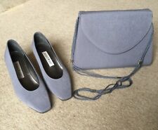 Jacques Vert Ladies Court Shoes, 3.5, with Matching Bag, Pagoda