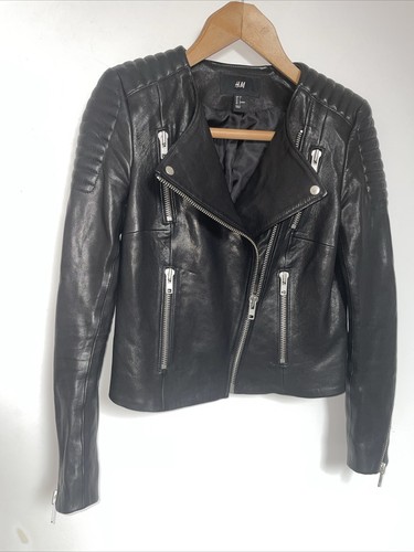 Biker style leather jacket - h&m,