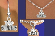 Running Love Marathon Track School Relay Run Jogging Kid Sport Exercise Jewelry