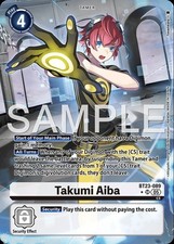 BT23-089 Takumi Aiba : Super Rare Alternative Art Digimon Card : BT23: Hackers’ 