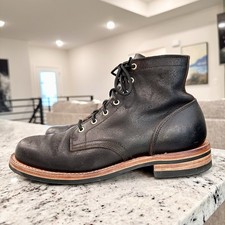 Truman Waxed Flesh Boots 9 B