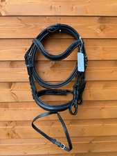 Eco Softy Horse Bridle Black Leather Comfortable Fit with Diamante Browband