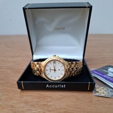 Accurist Mens Gold Metal Link