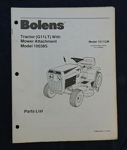 1981 bolens husky model - 1981-82,