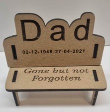 Dad bench In Loving Memory