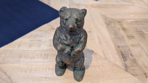 Brass standing bear money - standing, box