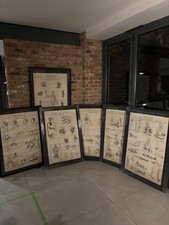 Antique Medical Posters x 6 - Professionally Framed - Extra Large