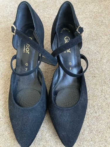 Gabor black heeled - black, soft