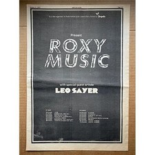 ROXY MUSIC OCTOBER/NOVEMBER 1973 TOUR POSTER SIZED original music press advert f