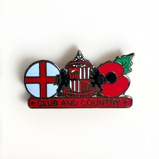 Sunderland AFC Club & Country Poppy Pin Badge