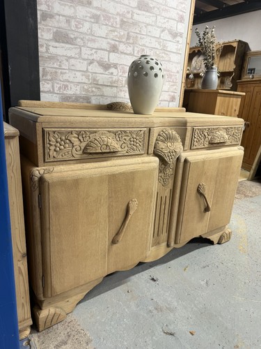 Stripped art deco sideboard - art,