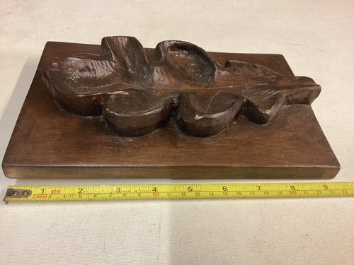 Hand carved leaf wooden - hand,