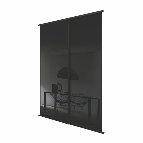 Black glass mirror - glass, spacepro