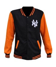 NY Varsity Jacket Black And