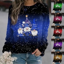 Womens Christmas Print Jumper