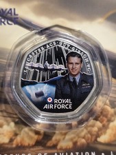 Uncirculated 2025, Legends Of Aviation, Guy Gibson.  Solomon Islands 50c Coin.