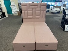 Hypnos King Size Regency Deep Divan Base with Charlotte Headboard -  Del Poss