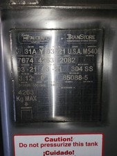 550 GALLON STAINLESS STEEL