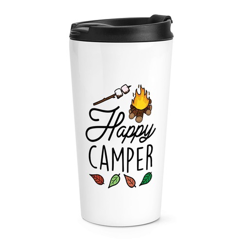 Happy camper travel - camper, mug