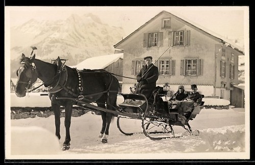 Photo horse drawn sleigh - photo-ak, horse-drawn
