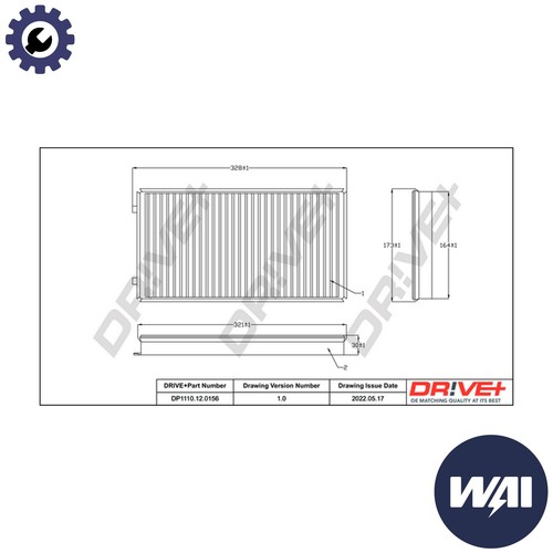 Filter cabin air - filter,