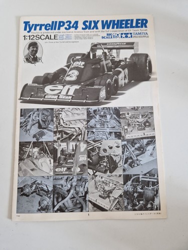 Tamiya f1 instruction - 1/12,