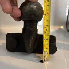 Towing ball 50mm in good order . Bolts included.  Stamped 