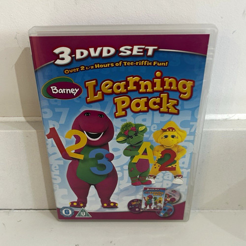 Barney learning pack dvd - learning,