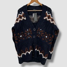 TRENDYOL Navy Blue Fair Isle